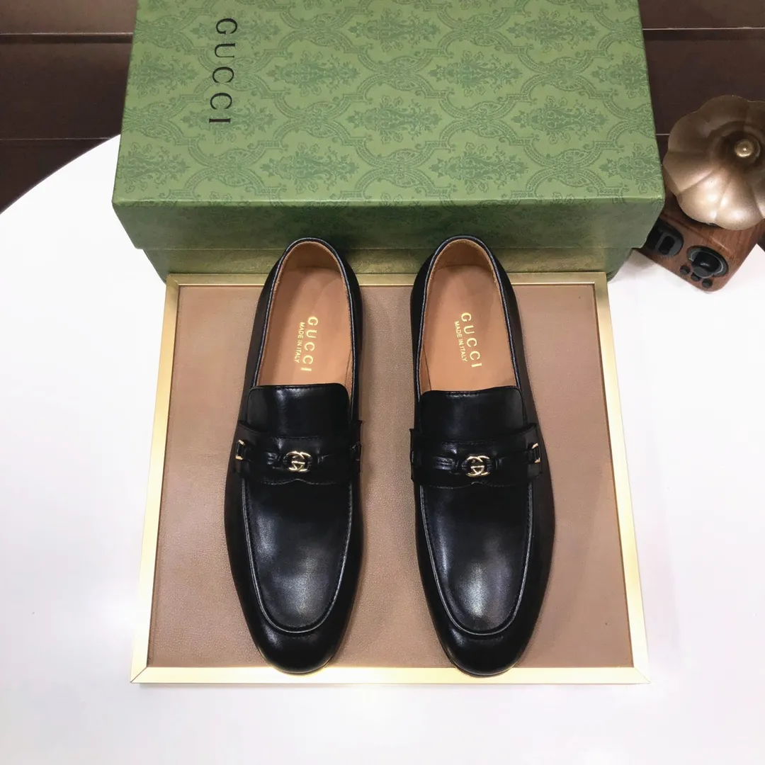 Men's shoes 💰580💰[GUCCI—Gucci] The latest high-end version of Gucci. Official website new model. Available at the same time at counters, the uppers are made of original cowhide imported from Italy/matched with the original special material splicing design concept; "highlight, high-end, grade, extravagance" and exquisite workmanship (original mesh fabric) sole: original factory special outsole size (38-45) (custom-made 45 non-returnable)